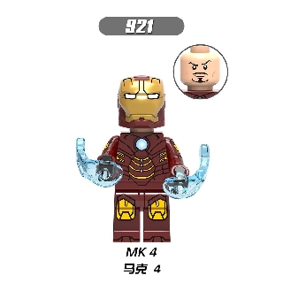 X0199 XH924 Compatible with Lego Minifigures Iron Man Tony Stark Marvel Avengers Endgame Building Blocks Toys For Children Baby Kids Toys (6)