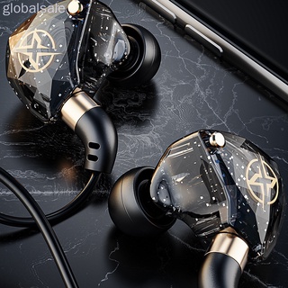 Audífonos deportivos in-ear con cable De 3.5 mm control bajo Pesado/negro