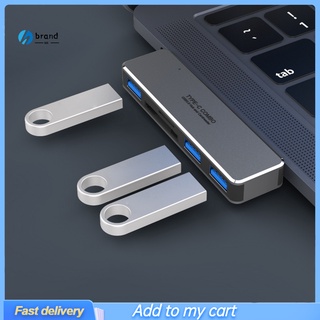 brand 5-in-1 Multiport Multifunctional Type C to USB 3.0 Hub Docking Station Card Reader for Laptop Computer