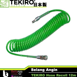 Tekiro - manguera de retroceso (12 metros, verde viento, TEKIRO, compresor de 12 m)