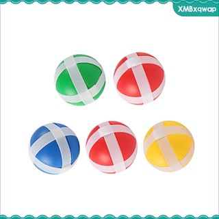 [QWAP] juego de 3/5 dardos de plástico excelentes juegos de interior bola pegajosa redondo adhesivo para niños tela dardo juego de mesa juguetes de lanzamiento