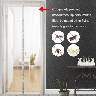 * pantalla de puerta lt tul búho anti mosquito cortina manos libres mosquitera cortina (1)