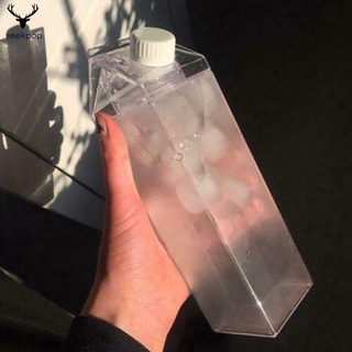 Sp botella de agua en forma de cartón de leche - transparente