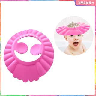 [xmajpfkv] Baby Shower CapKids Safe Shampoo Shower Bathing Protection Hat, Adjustable Visor Hat, Cartoon Animal Pattern for