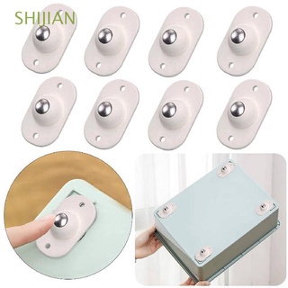 SHIJIAN Universal Caster Mute Furniture Casters Paste Pulley Low-noise Stainless Steel Roller Self-Adhesive 4/8/12/16pcs 360 Degrees Storage Box Roller