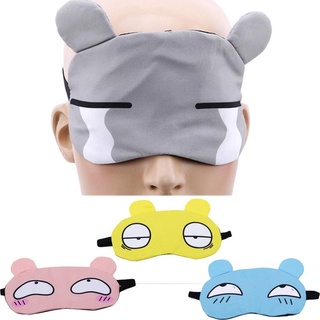 máscara de ojos de dibujos animados cubierta de viaje dormir ojo regalo