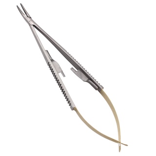 Implante De Ortodoncia Castroviejo/Soporte De Agujas/Instrumento De Laboratorio Dental/Herramientas Dentales 14cm/16cm Curvo (4)