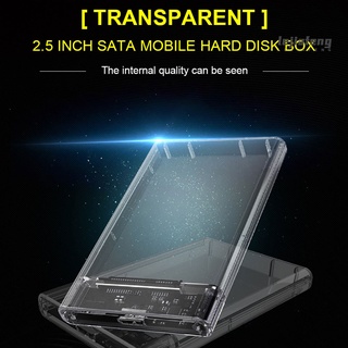 Billen alta velocidad transparente SATA3 a USB3.0 móvil HDD SSD caja caja externa (6)