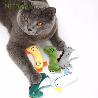 Needway interactivo gato juguete gatito mascotas suministros Catnip juguete rascador mordedura relleno almohada práctica masticar juguete (1)
