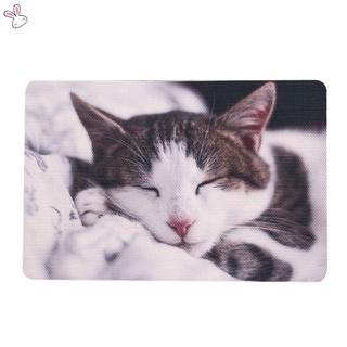 Adorable tapete para Gatos Gatos durmiendo lindo impreso durable tapete De Pvc almohadilla De Mesa tapete De gato para gato