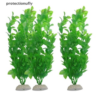 Pfmx 10.6" Height Green Plastic Artificial Water Plants For Aquarium Fish Tank Glory