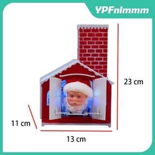 navidad navidad musical eléctrico santa claus escalada chimenea muñeca juguete, 131123cm