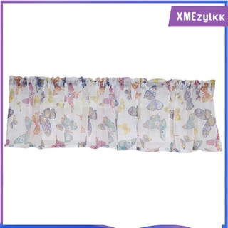 [xmezylkk] cómoda mariposa impresa cortina cortina cortina cortina de cribado barra de bolsillo valances para bloqueo de luz balcón cocina