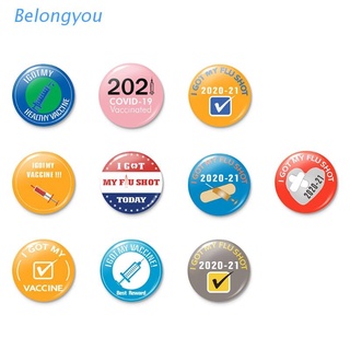BELO I Got My Vaccine Recipient Notification CDC Encouraged Public Health Pinback Button Badges
