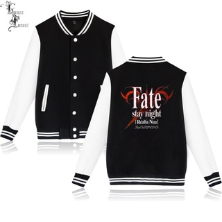 Fate Stay Night Fate Zero Autumnwinter Baseball Jacket And Coats Long Sleeves Japanese Anime Streetwear Streewears