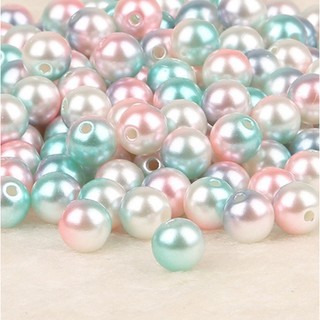 Dia 3,4,6,8,10,12 mm ABS plástico redondo perlas de imitación perlas sueltas perlas para collar pulsera DIY fabricación de joyas