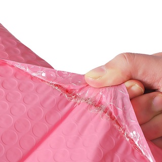 50 bolsas de espuma sobres auto selladas sobres acolchados con burbujas bolsa de correo paquetes bolsa rosa (9)