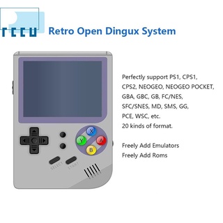 Consola de videojuegos Retro Linux de doble sistema de pantalla IPS portátil reproductor de juegos de mano 12000 juegos clásicos [Rccu]