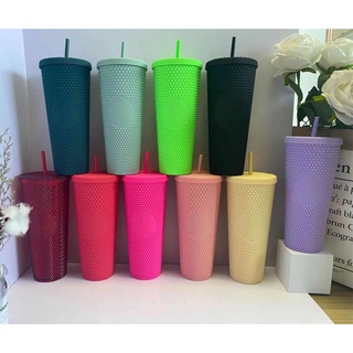 reutilizable starbucks cambio de color tazas frías vaso de plástico con tapa reutilizable taza de plástico 16 oz 473ml colección de verano cuento (8)