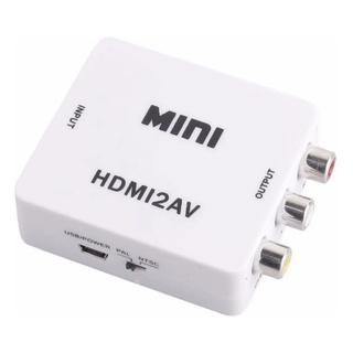 Adaptador Convertidor de HDMI a RCA Análogo Con Cable De Corriente USB