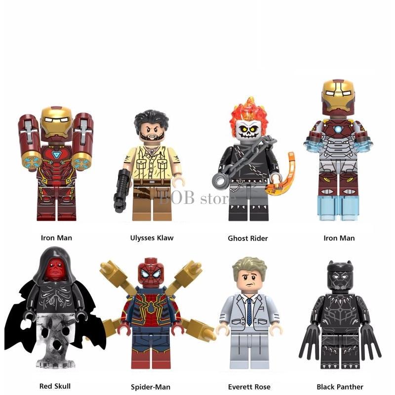 Lego Figures Avengers Spiderman Iron Man Building Blocks Toy