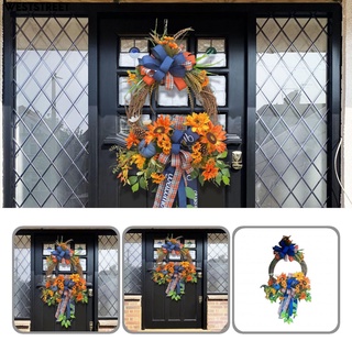 Weststreet corona De Flores con colgante De hoja De arce Para decoración del hogar/halloween/otoño