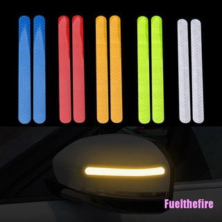 Fuelthefire - 2 pegatinas reflectantes para coche, Reflector, espejo retrovisor, cinta Reflectante