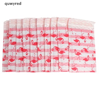 quwyred 10 unids/125*180mm/5x6in flamingo bubble mailer sobres bolsa de correo auto sellado mx (1)