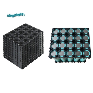 50Pcs 4x5 Black Cell 18650 baterías espaciadores soportes de carcasa de plástico irradiante