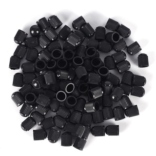{FCC} 100 piezas de plástico negro para coche, bicicleta, motocicleta, camión, rueda, válvula de neumático