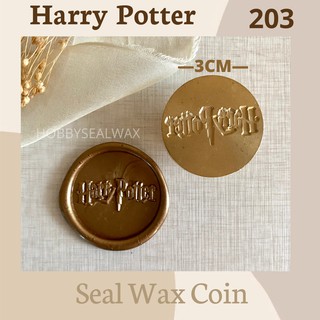 203 Harry Potter - sello de cera listo para monedas sin mínimo listo para usar, sellar sellos de cera