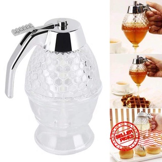dispensador de jarabe de miel acrílico de cocina exprimir botella de jugo contenedor de goteo taza dispensador titular r9w9