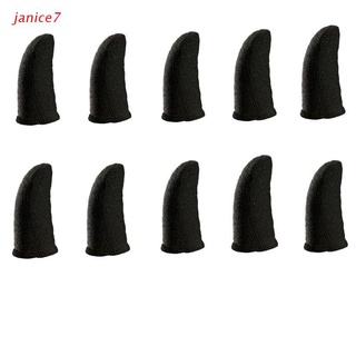 janice7 5 pares guantes de dedo de fibra de carbono antideslizantes transpirables para juegos -iphone