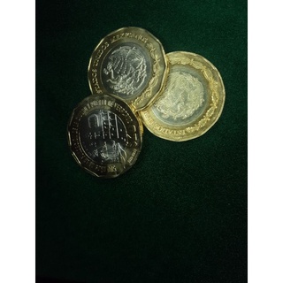 Moneda Mexicana de $20. (exagonal conmemorativa) (4)