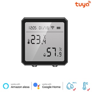 Tuya WIFI Sensor de humedad de temperatura interior higrómetro termómetro Detector soporte Alexa Google Home Smart Life APP Control