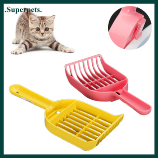 superpets Plastic Pet Cat Sand Litter Shovel Scoop Mesh Food Spoon Cleaning Tool Supplies