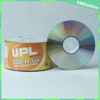 [atbbn] CD-R De Msica 700MB 16X 80 Minutos, Centro De Inyeccin De Tinta Blanca Disco De Medios Grabable Imprimible-50pk (5)