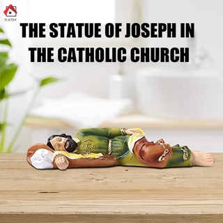 Ikxrm durmiendo san josé san josé durmiendo santa estatua católica regalos religiosos decoración de belén para la colección