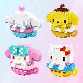 New Lego Mini Building Block Education Toys Sanrio Disney Characters Kitty And melody (9)