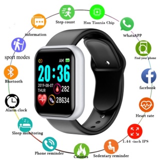 🙌 SmartWatch Y68 deporte impermeable Bluetooth Smart Watch Fitness Tracker pulsera podómetro frecuencia cardíaca monitorización del sueño Smartwach uAh1