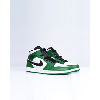 Jordan 1 Mid Pine Green zapatos - vela negro - 13684