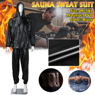 GB Sweat Sauna Suit Exercise Gym Training Track Suit Unisex Slimming Weight Loss