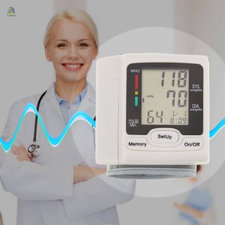 Cuidado de la salud automático muñeca Digital Monitor de presión arterial tonómetro medición de frecuencia de pulso (7)