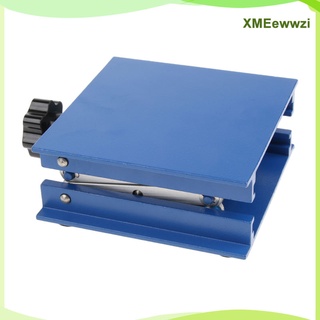 [XMEEWWZI] Mesa De Elevación De Tijera De Aluminio , Óxido De Laboratorio , 4 « (10 Cm) X4 » , Azul