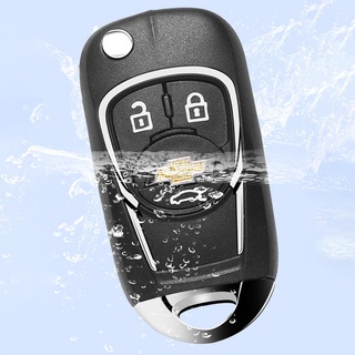 llave de control remoto de entrada de coche compatible con chevrolet cruze 2/3 llave plegable shell