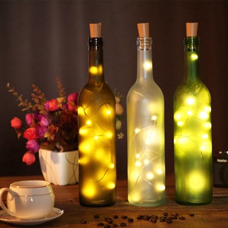 2022 Nuevas Luces De Botella De Vino Con Corcho 2M 20 LED Hadas Cadena Para Fiesta Boda Navidad Decoración