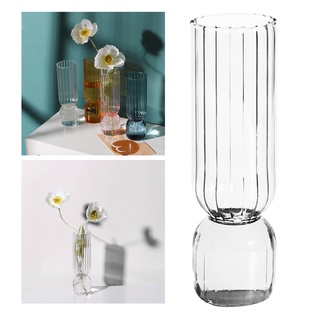 1 pza jarrón nórdico transparente de cristal simplicidad decoración de flores