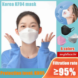 10 máscaras ffp2 antiniebla, a prueba de polvo, transpirable y pm2.5 máscaras desechables para hombres y mujeres