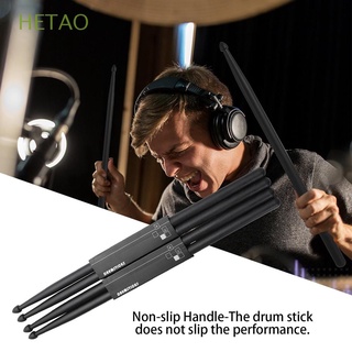 HETAO 1pair New Plastic Drum Sticks 5A Professional Nylon Drumsticks Light Durable Percussion Accessories Non-Slip Handles Musical Instrument