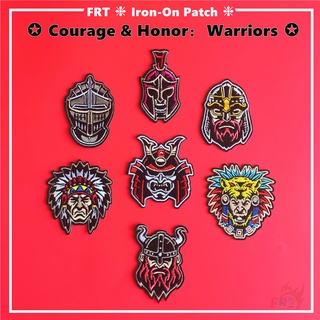 Courage & Honor:Warriors Parche De Hierro 1Pc Viking Knight Samurai DIY Coser En Parches Insignias